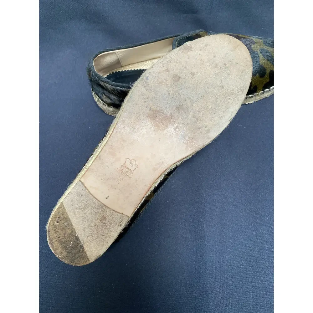 elysewalker Los Angeles Calf Hair Espadrilles in Camouflage sz 39‎